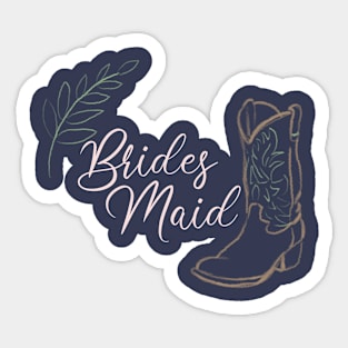 Brides Maid Shirt Sticker